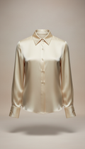 Tailored Silk Blouse with French Cuffs